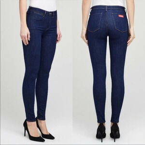 L’AGENCE Zeppelin 70s High Rise Skinny Jeans Rinse Denim Casual Women’s 25